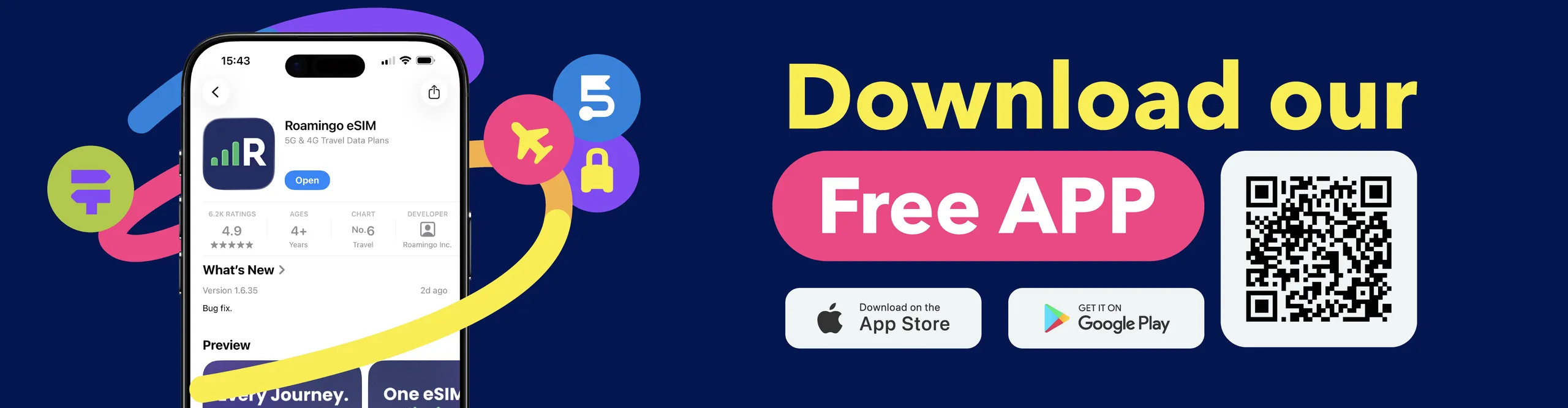 Download the Roamingo app